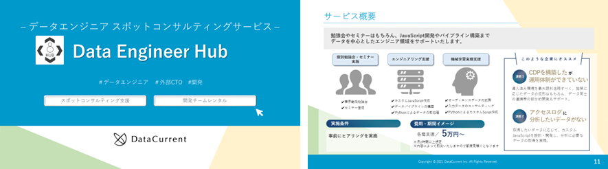 Data Engineer Hubサービスイメージ