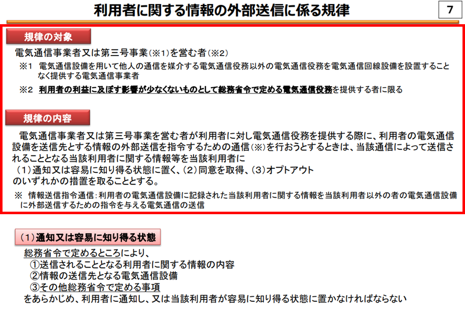 電気通信事業法のポイント